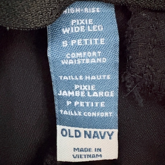 Old Navy High-Waisted Pull-On Pixie Wide-Leg Pants - Petite - Picture 4 of 8